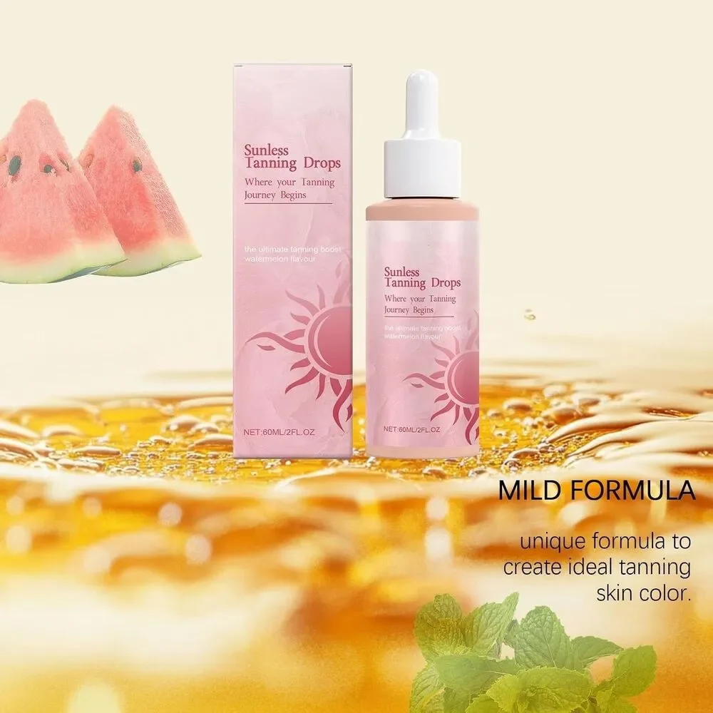 Sunless Tanning Drops to Drink, Where Your Tanning Journey Begins (2 PCS)